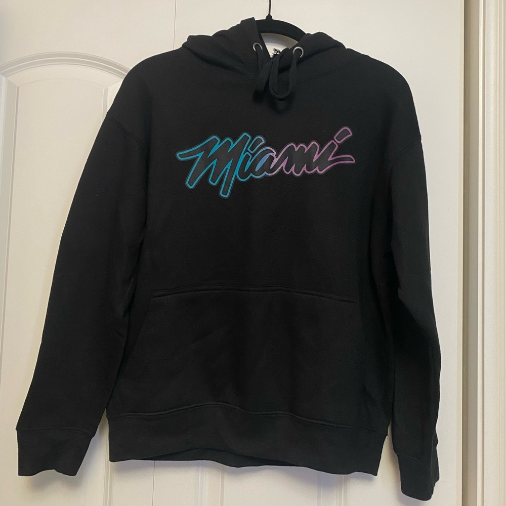 Miami Florida ESY Surf Co Since 1970 Hoodie Hooded Sweatshirt Size S Small